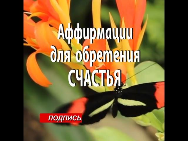   АФФИРМАЦИИ для ОБРЕТЕНИЯ СЧАСТЬЯ