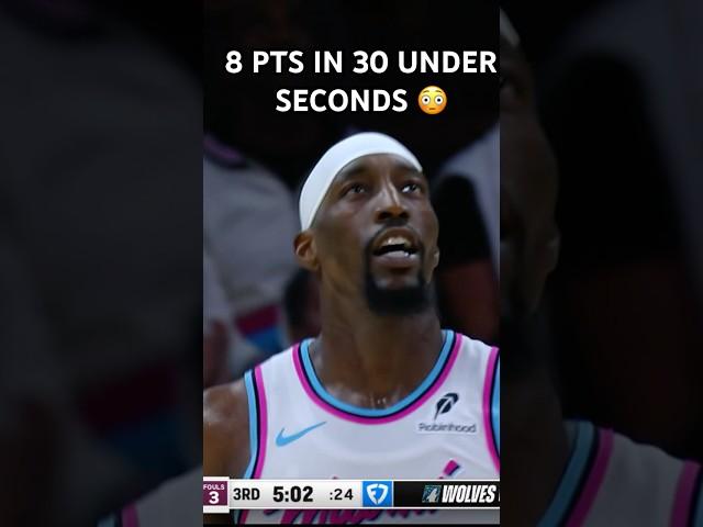 The Miami Heat score 8 PTS in under 30 seconds 