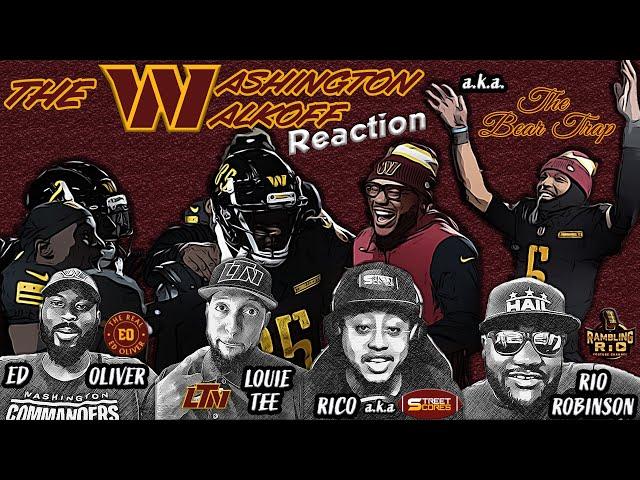 Commanders KINGS LIVE!  The Real Ed Oliver + Rico + Rio Robinson "The Washington Walkoff" REACT