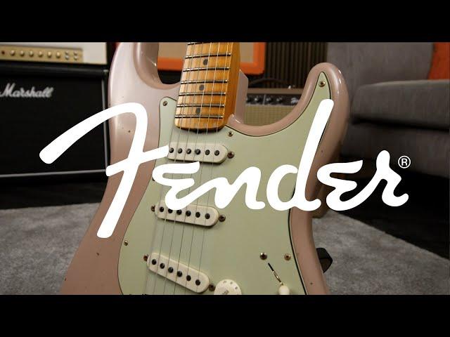 Fender Custom Shop 1962 Strat Journeyman Relic, Dirty Pink #CZ552875 | Gear4music sound demo