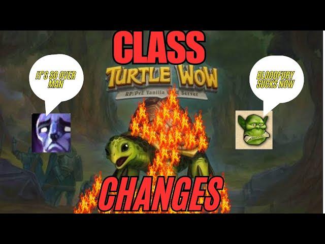 TurtleWoW on Fire over these Class changes! 1.17.2