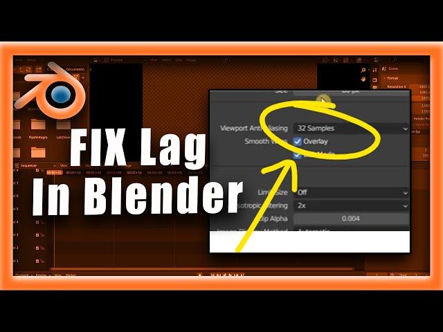 Blender Tutorial: How To FIX Lag In Blender Try This