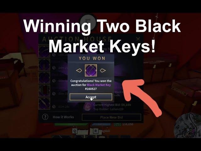 Winning 2 Black Market Keys in a Row!(Roblox Wild West)