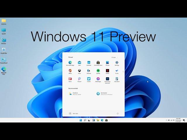 Windows 11 Preview | First Look and Impression | New Desktop Features and More