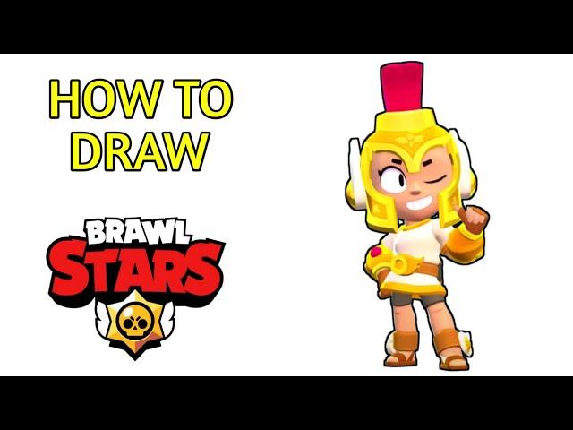 How To Draw New Brawler Skin Hermes Max - Brawl Stars Step by Step