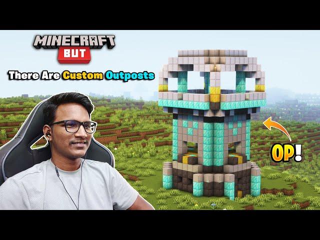 Minecraft But, There Are Custom Outpost | Raju Gaming