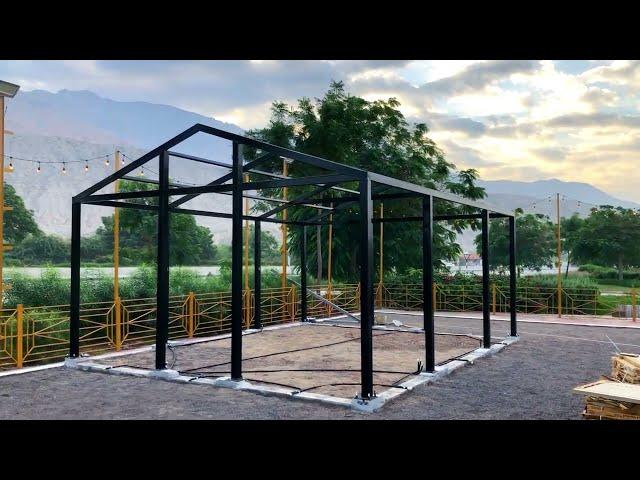 How to build a metal steel House  Amazing steel home work video