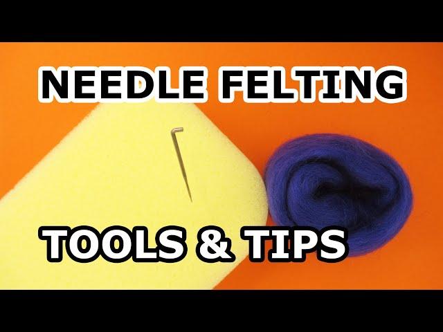 Needle Felting TOOLS for beginners, you only need two or three!