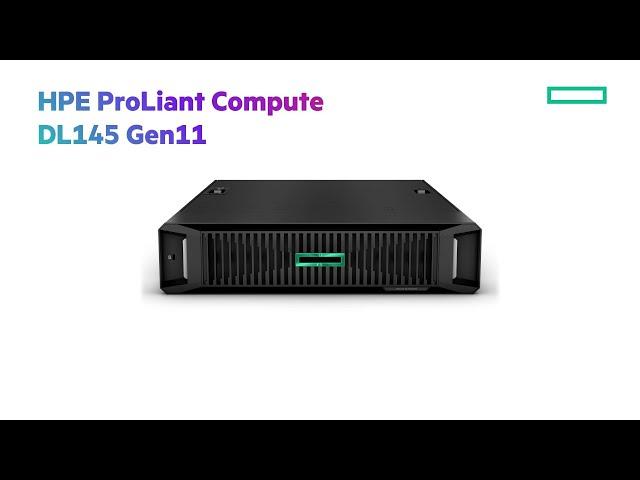 HPE ProLiant DL145 Gen11 launch video