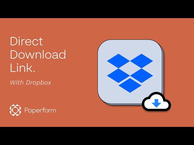 How to generate a Dropbox direct download link