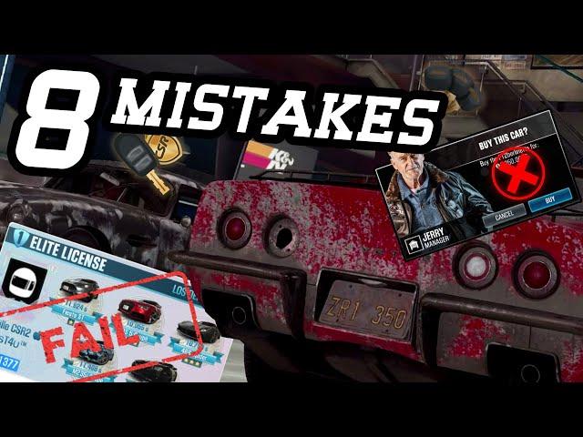 CSR Racing 2 | 8 Mistakes (Almost) Every Player Makes Which YOU Should Avoid!