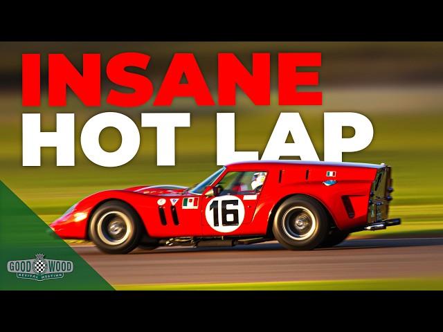 V12 Ferrari Breadvan full throttle qualifying lap of Goodwood