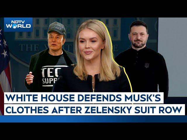 Zelensky Suit Question | White House Press Secretary Defends Musk's Clothes After Zelensky Suit Row