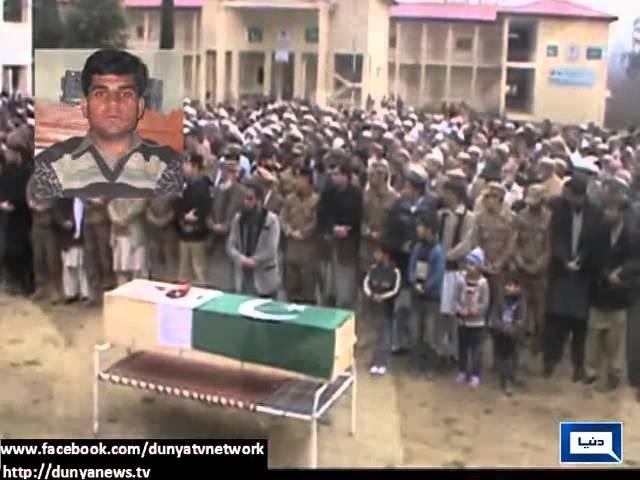 Dunya News | Funeral ceremony of martyr Major Zahid Iqbal held