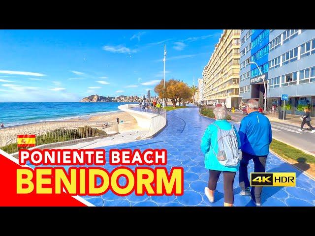 BENIDORM IN WINTER | Poniente Beach from Old Town