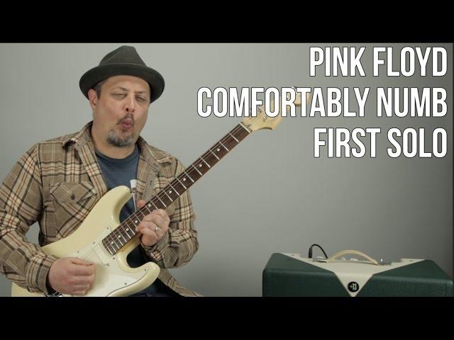 How to Play The First Solo To "Comfortably Numb" by Pink Floyd - David Gilmour solo