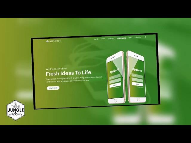 AppLords: One Page Multipurpose Responsive HTML Template + Download