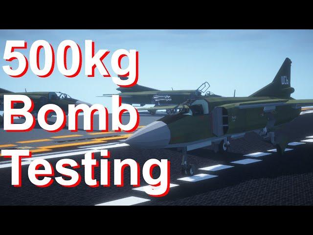 500kg Fighter Jet Bomb Testing In Minecraft | Immersive Vehicles Mod