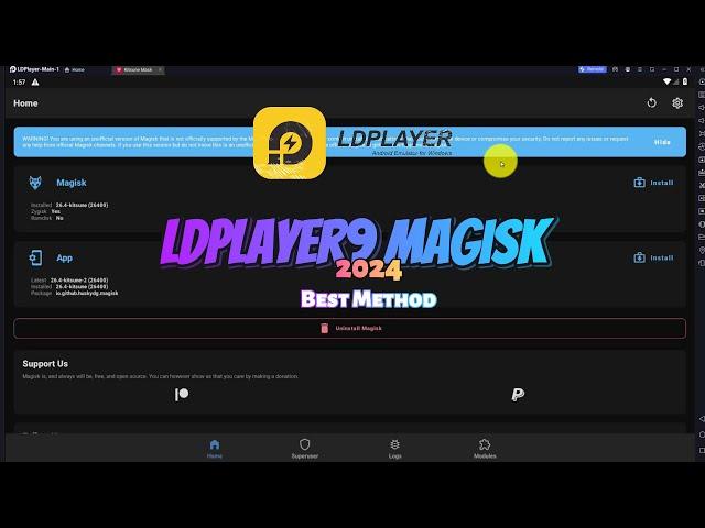 LDPlayer9 Step-by-Step Magisk & LSPosed Installation Guide - 2024 | Best Method