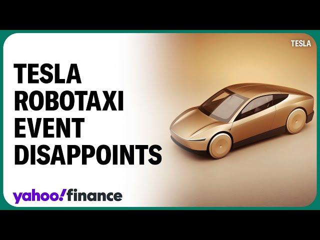 Why this analyst was 'disappointed' by Tesla's robotaxi event