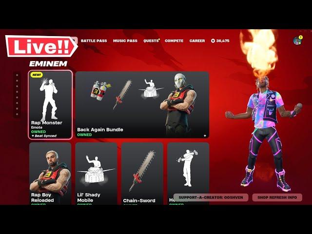 Fortnite RAP MONSTER *NEW* ITEM SHOP TODAY November 28! (Chapter 2 OG LIVE)