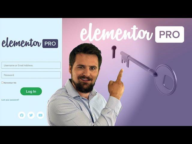 Elementor Pro Login Widget | Elementor Pro Tutorial 2020