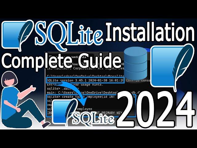 How to install SQLite3 on Windows 10/11 [2024 Update] Create Database, Table in SQL | Complete Guide