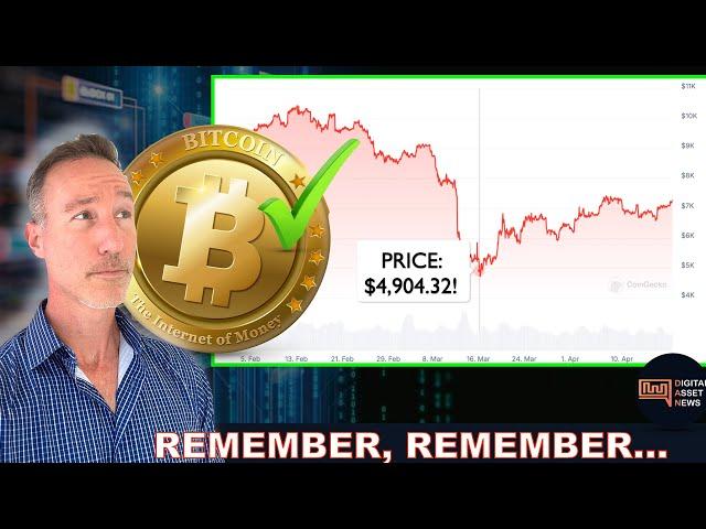 BITCOIN AND CRYPTO MARKET DOWN. DON'T PANIC. WATCH THIS & REMEMBER.