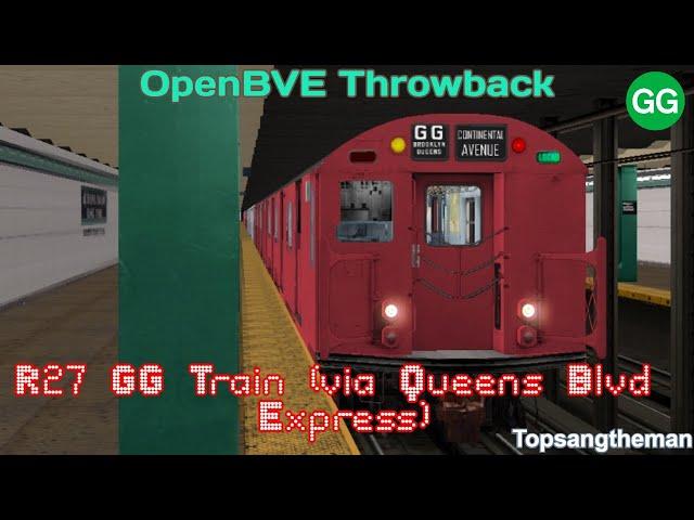 OpenBVE Throwback - R27 GG Train (via Queens Blvd Express)