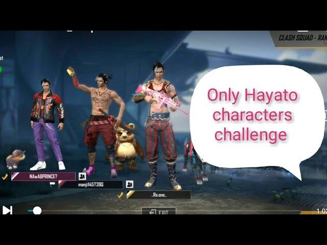 #only_Hayato_characters_challenge  #clash_squad_ranked_match in #garena_freefire #undiected_gamer