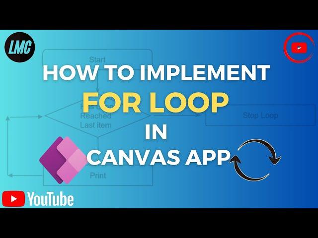 How to implement For Loop in PowerApps #powerapps #canvasapp