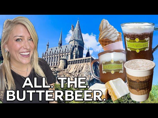 The BEST Theme Park Snacks | Only Eating BUTTERBEER In Universal's Wizarding World of Harry Potter