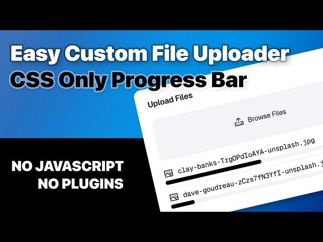 Craft a Slick Upload Progress Bar with Just CSS! - No Plugins Needed