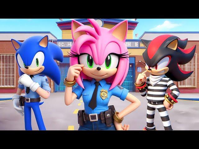 POLICE SONIC Fall In Love With AMY? What's SHADOW'S HIDDEN Plan? | Sonic The Hedgehog 3 Animation