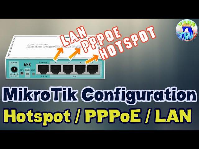 How to Setup MikroTik LAN + PPPoE + Hotspot Configuration in One Device 2021 [Tagalog]