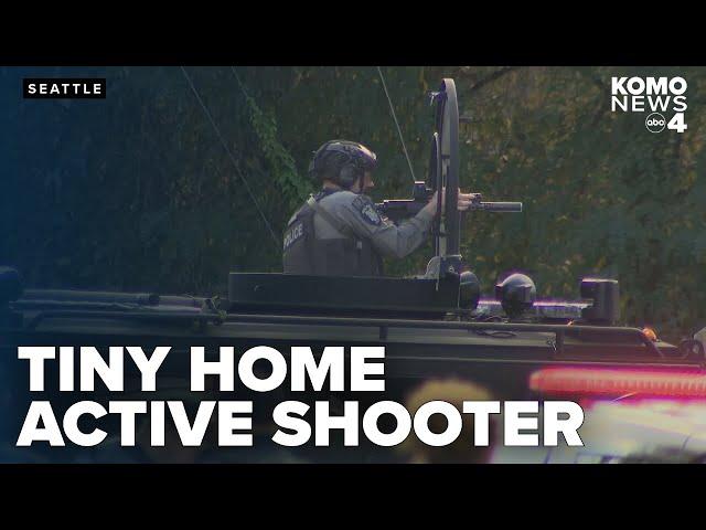 Man in custody after 'active shooter situation' at West Seattle tiny home village