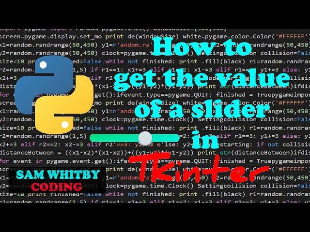 How to Get the Value of a Slider in Tkinter