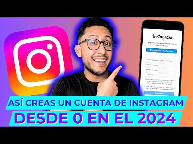 Cómo CREAR una CUENTA de INSTAGRAM en el 2024