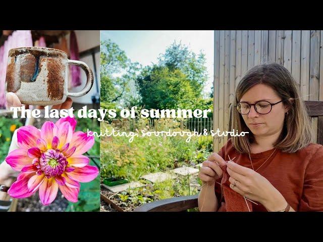 Knitting, baking & dyeing | two warm days after a summer of rain