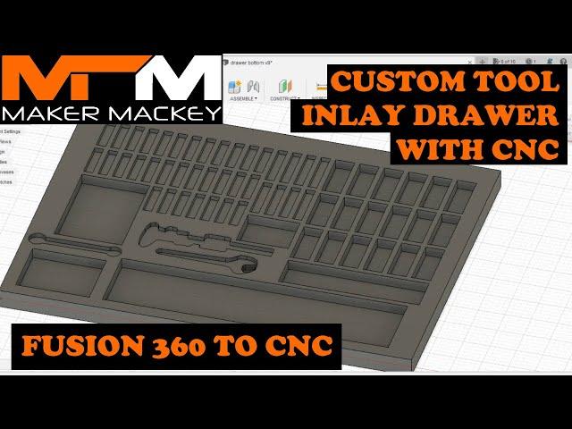 CNC - Fusion 360 Tutorial - Custom Tool Inlay