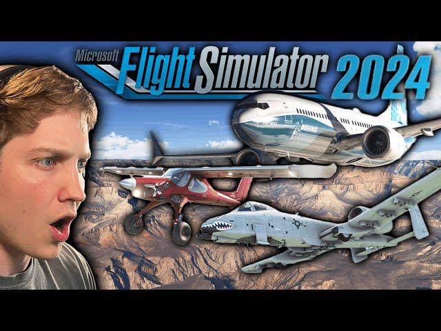 My First Free Flight in MSFS2024 (737 Max + Draco X + A-10 Warthog)