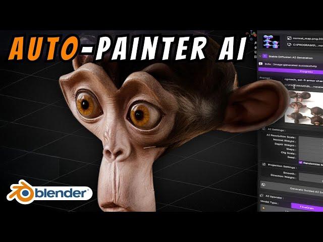 Blender Auto Painter AI | Generate Next-Level Realistic textures in Under 60 Second!