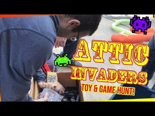 Attic Invaders Episode #1: Make Attics Great Again. Toy and Game Hunting