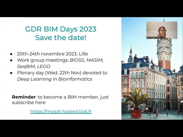 French Society of Bioinformatics (SFBI) - Anna-Sophie Fiston-Lavier - SS: BiF - ISMB/ECCB 2023