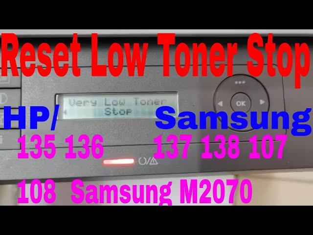 HP Laser MFP 135a 135w 135nw 136 138  Laser 107 107  108 137fnw toner cartridges low reset