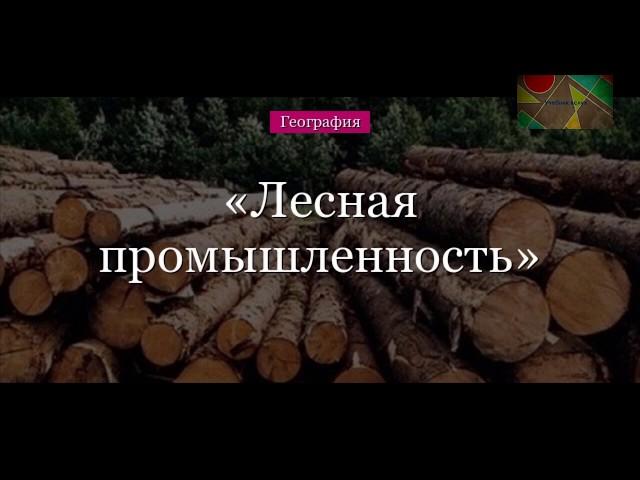 § 26 "Лесная промышленность", География 9 класс, Домогацких