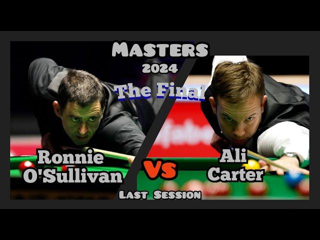 Ronnie O'Sullivan vs Ali Carter - Masters Snooker 2024 - Final - Last & Full Session Live