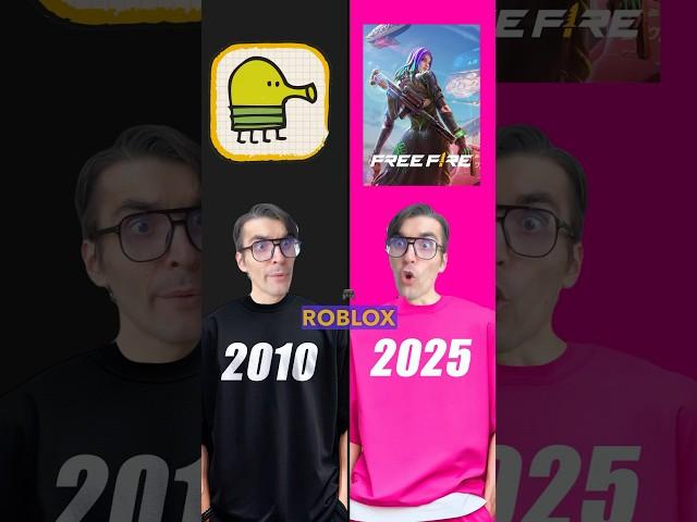 2010 vs 2025: топ 20 самых популярных мобильных игр! #funny #games #mobile