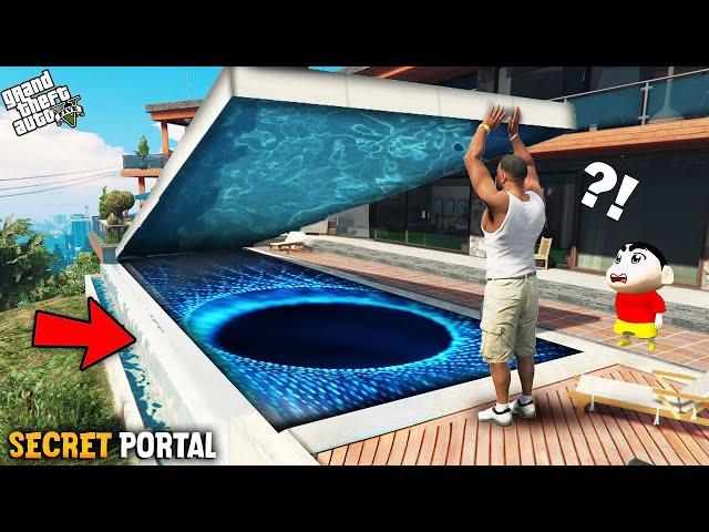 Franklin and Shinchan Found A Way To Other World In His Swimming Pool In GTA 5 ! | Paradox FTW