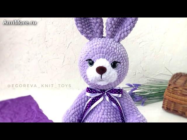 Амигуруми: схема Зайка Ушастик. Игрушки вязаные крючком - Free crochet patterns.